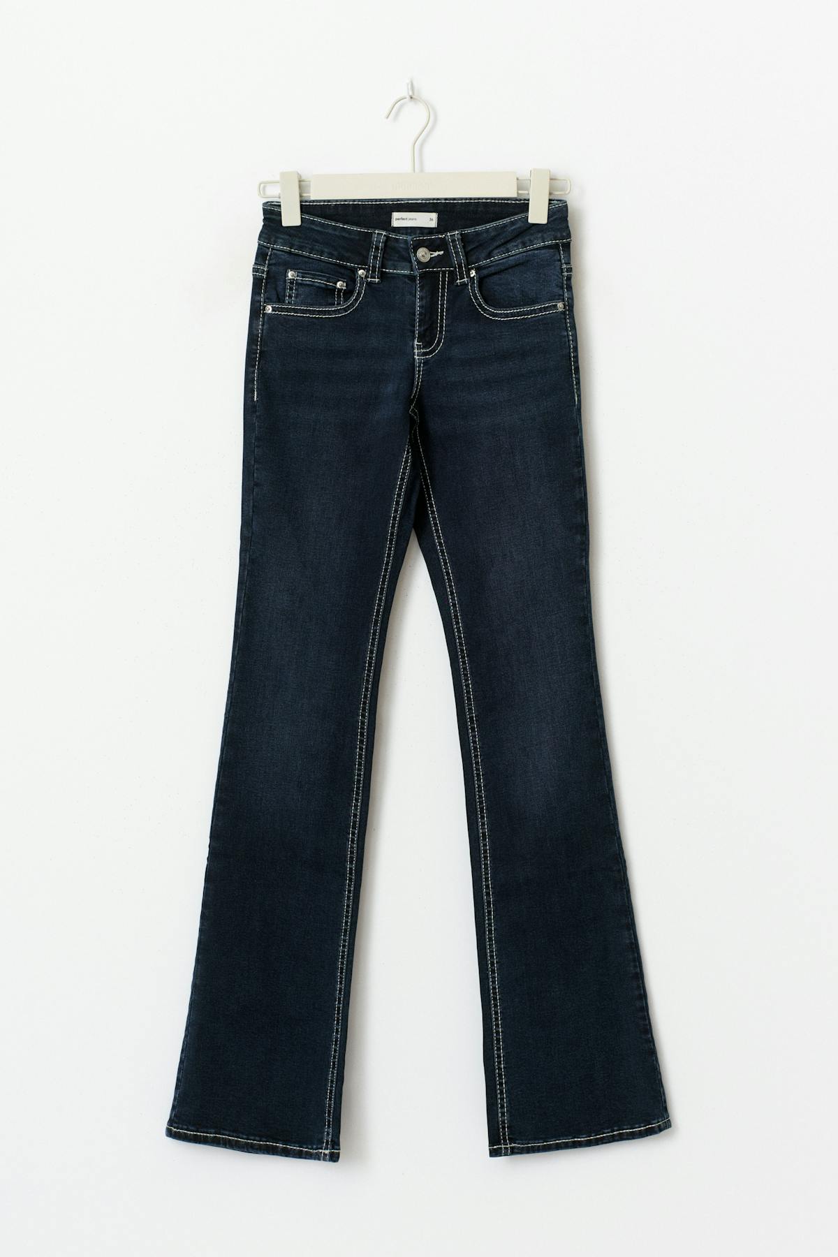 Y2k petite bootcut jeans - Gris clair