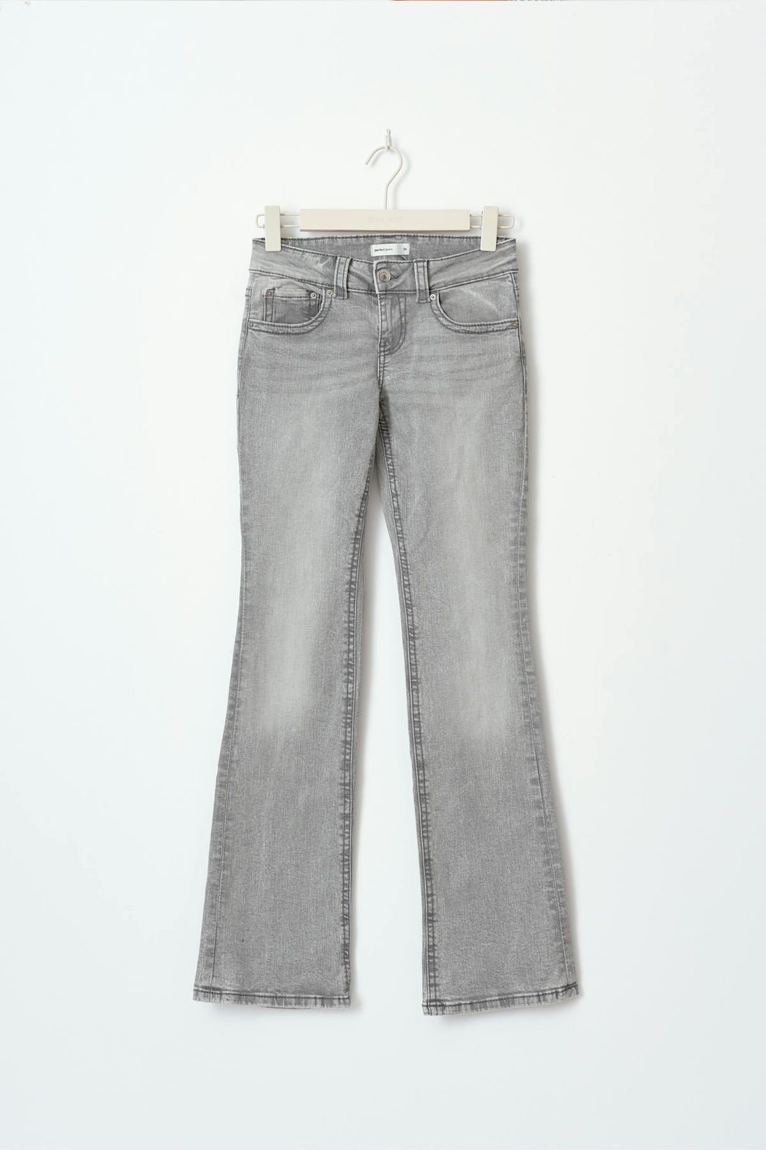 Y2k petite bootcut jeans - Gris clair
