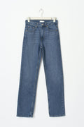 Mid straight petite jeans - Bleu