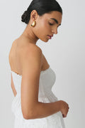 Smock tube top - Blanc
