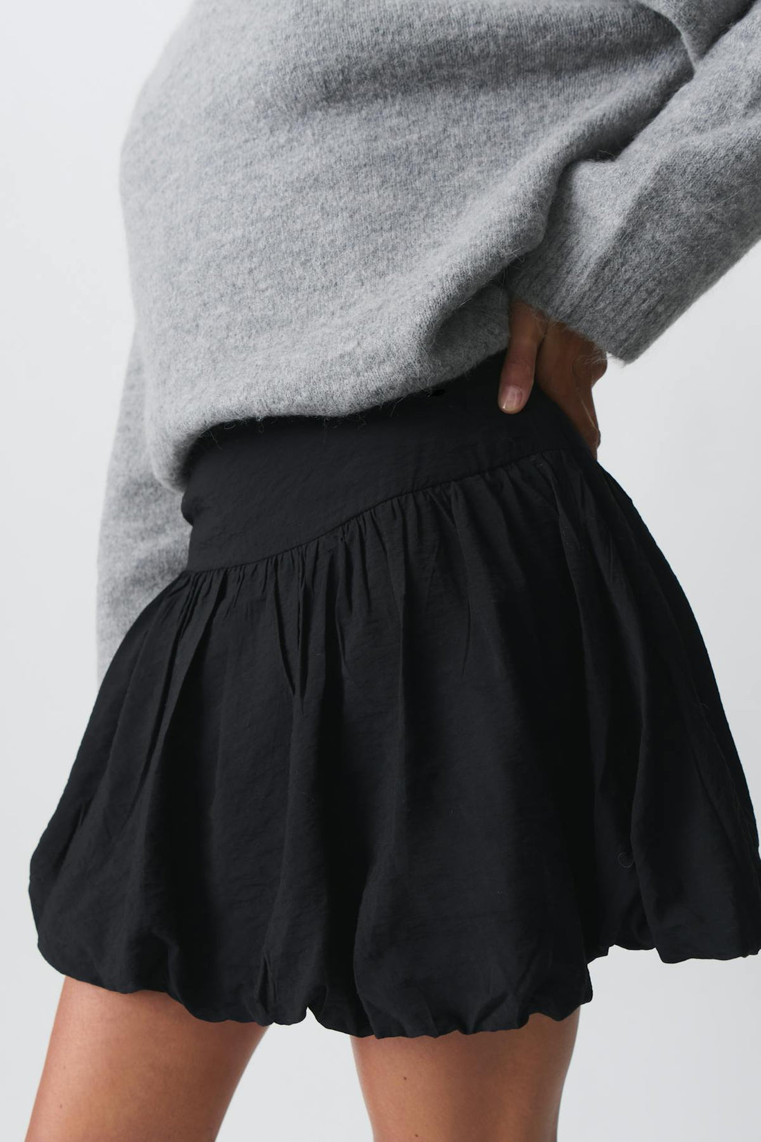 Mini balloon skirt - Noir