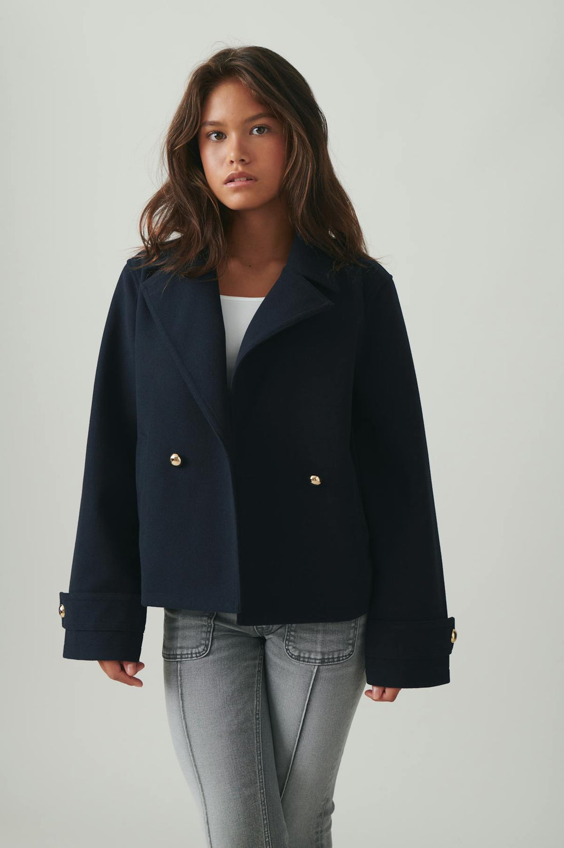 y felt jacket - Bleu marine