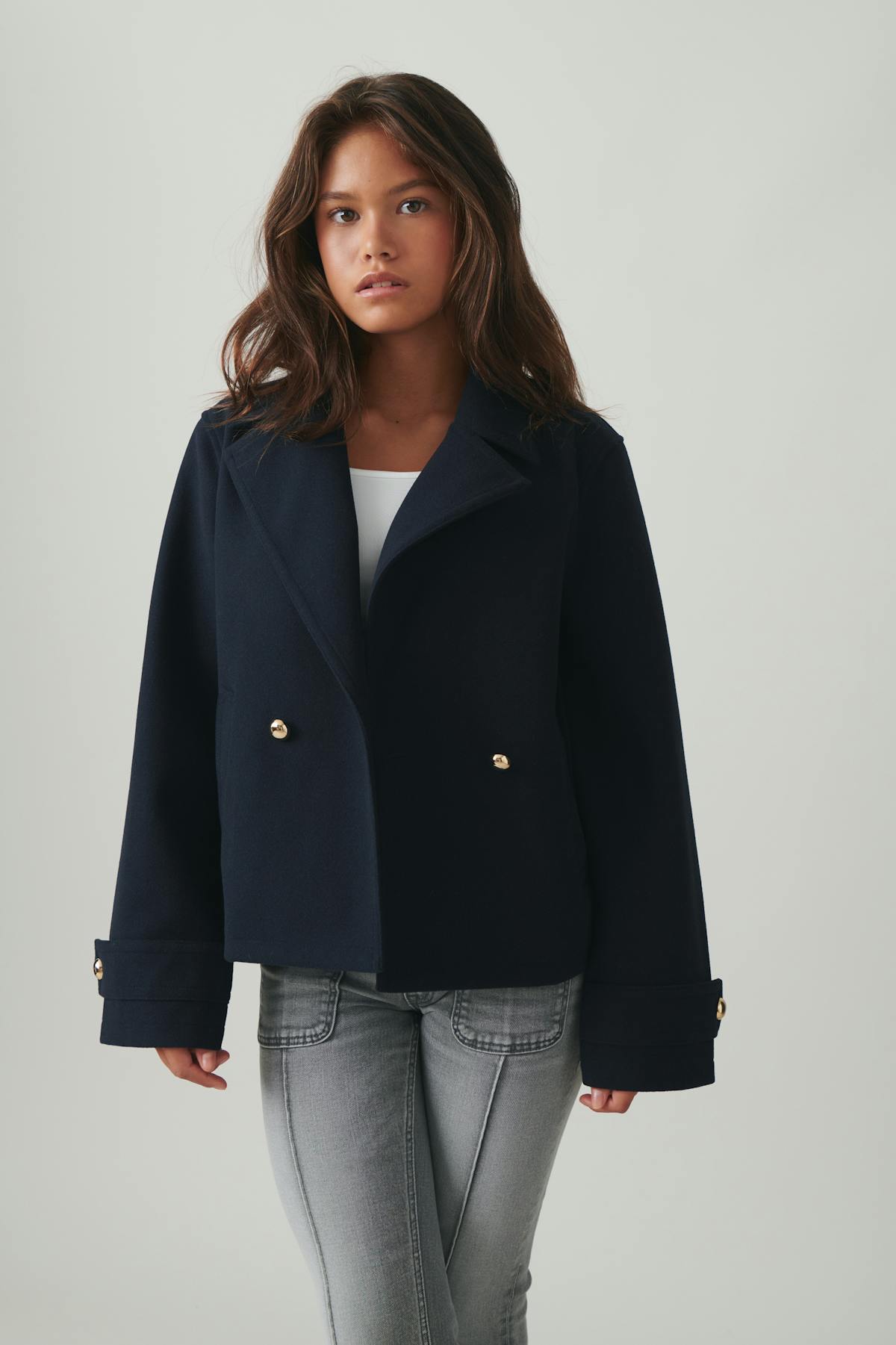 y felt jacket - Bleu marine