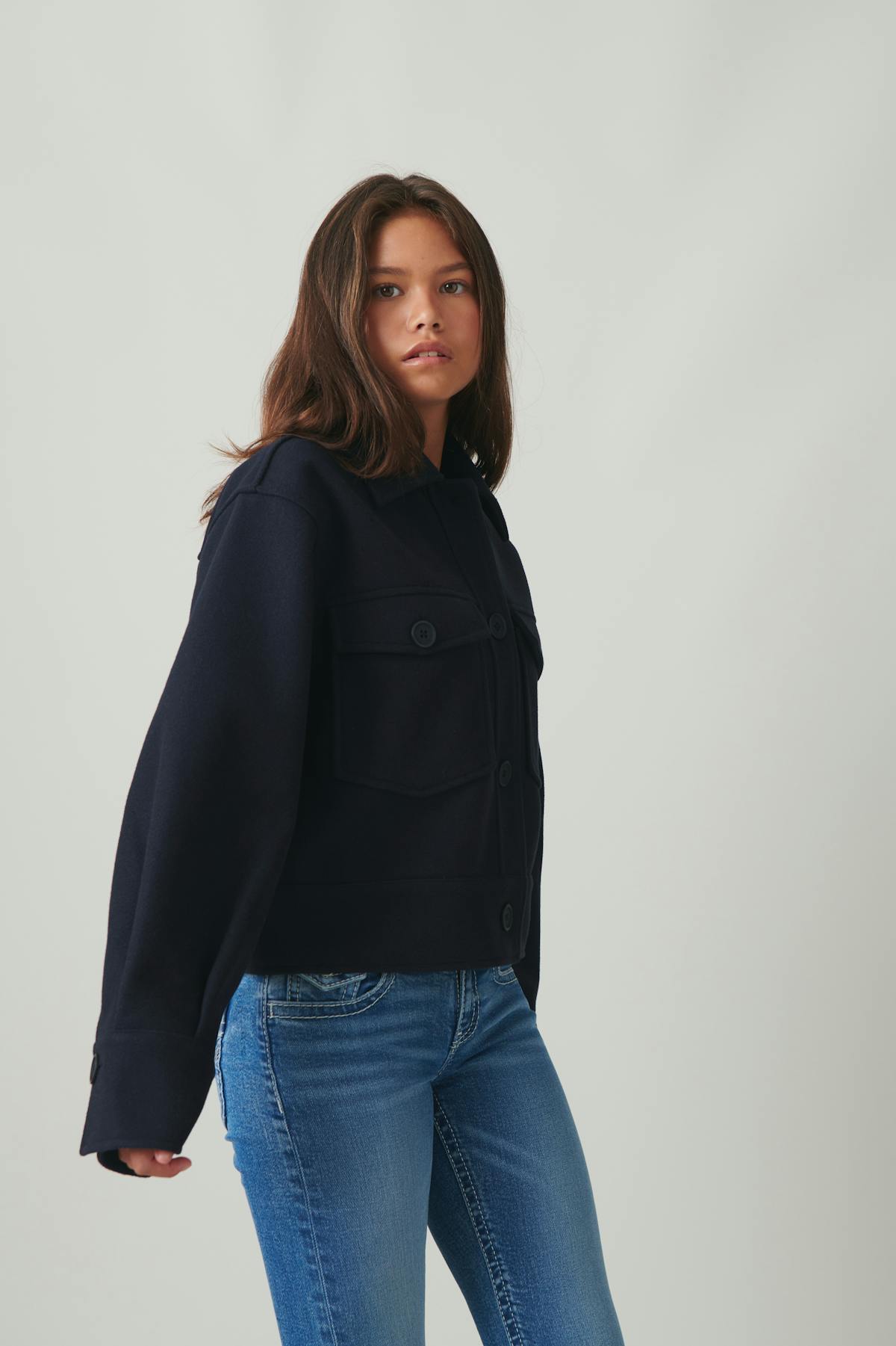 y front pocket jacket - Falcon