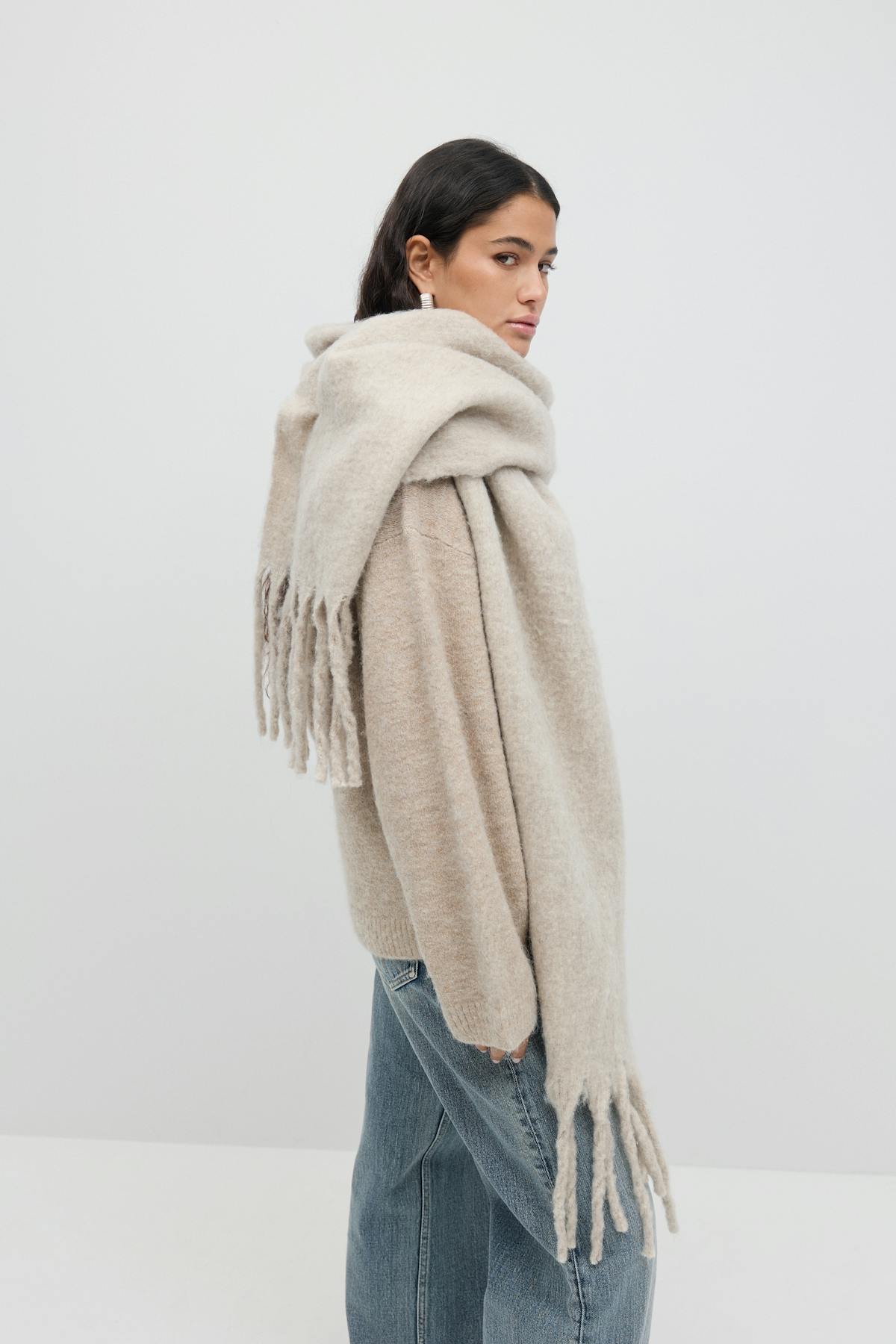 Soft chunky scarf - Blanc cassé