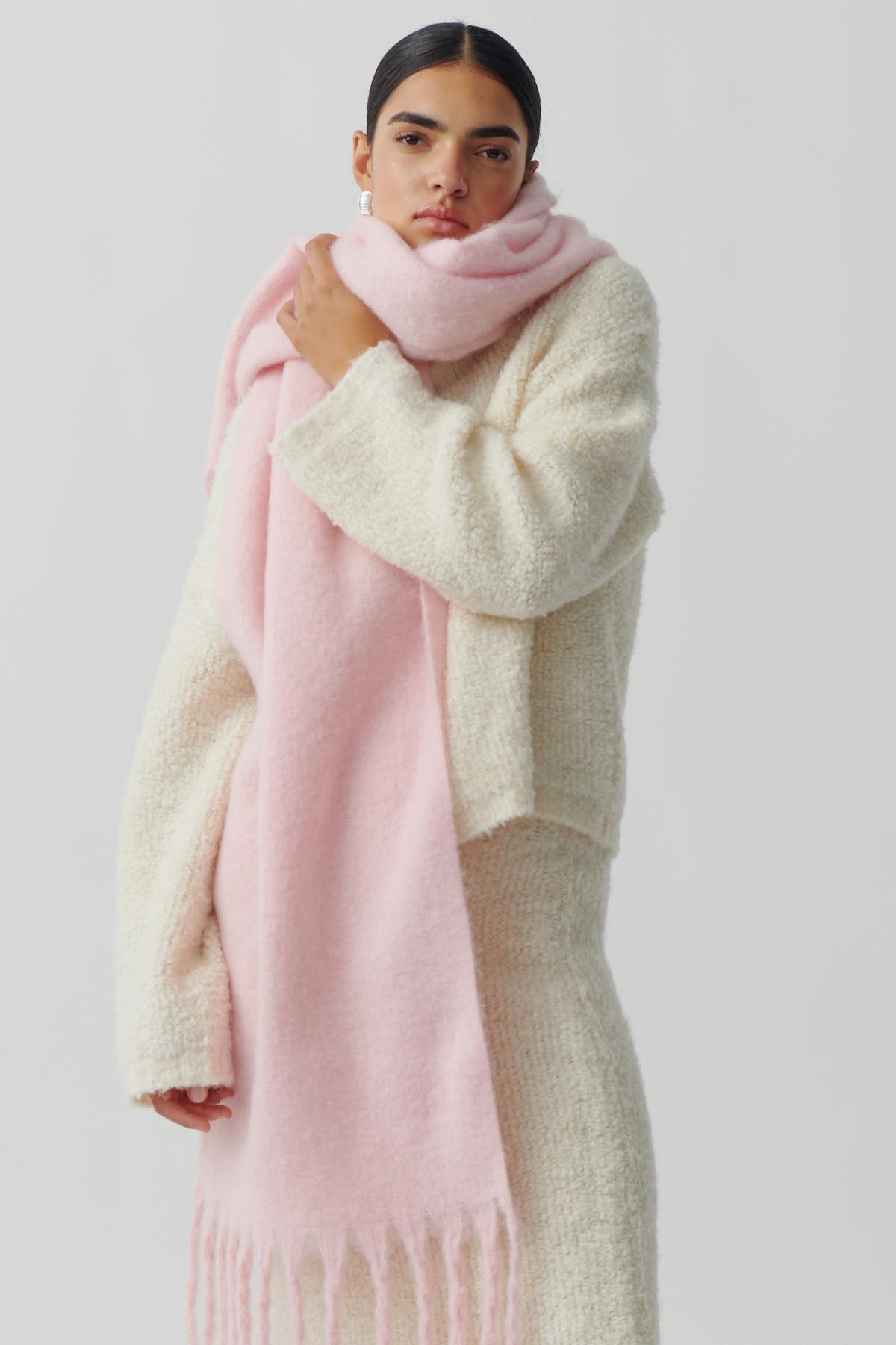 Soft chunky scarf - Rose