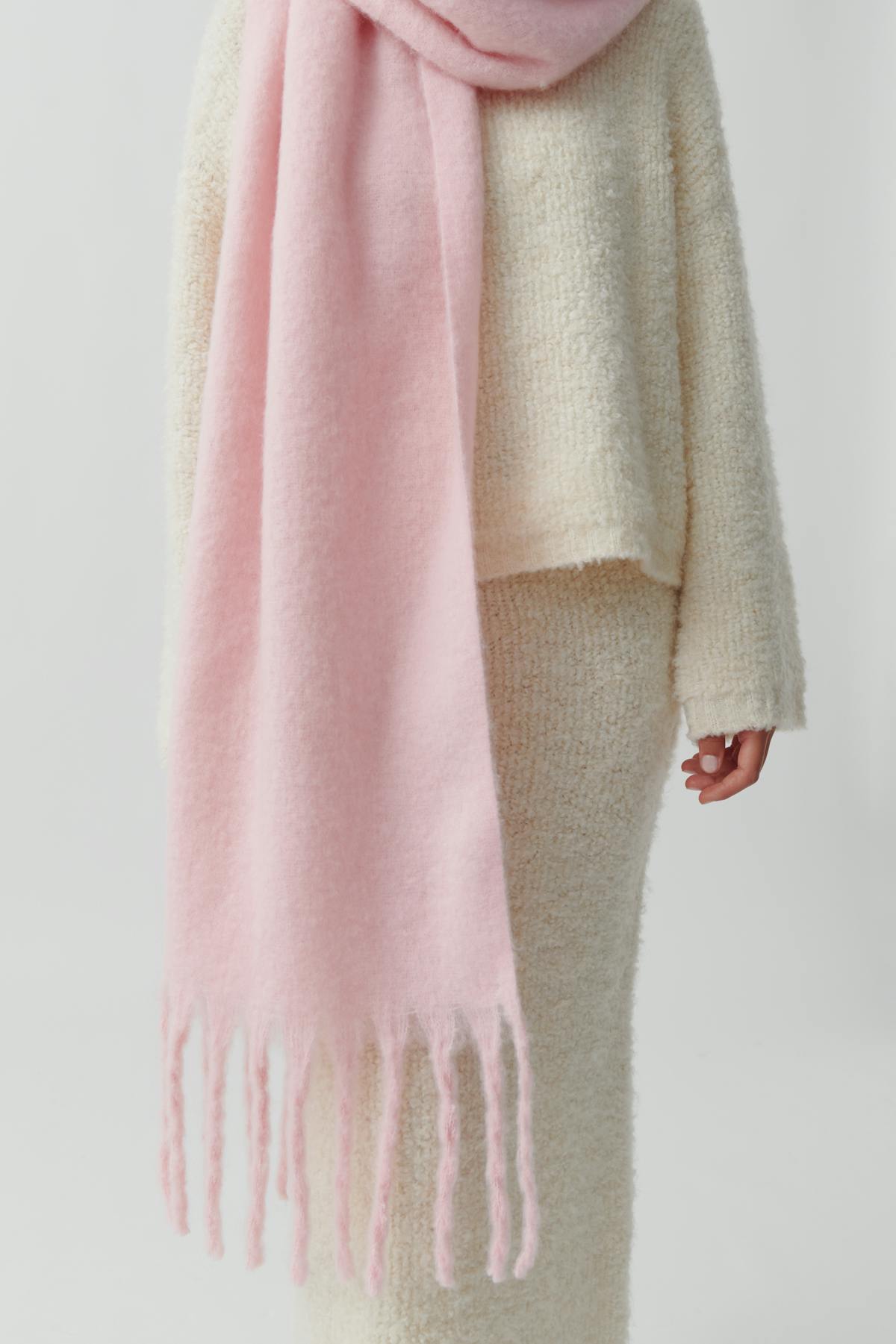 Soft chunky scarf - Marron clair