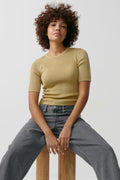 Metallic knitted tee - Falcon