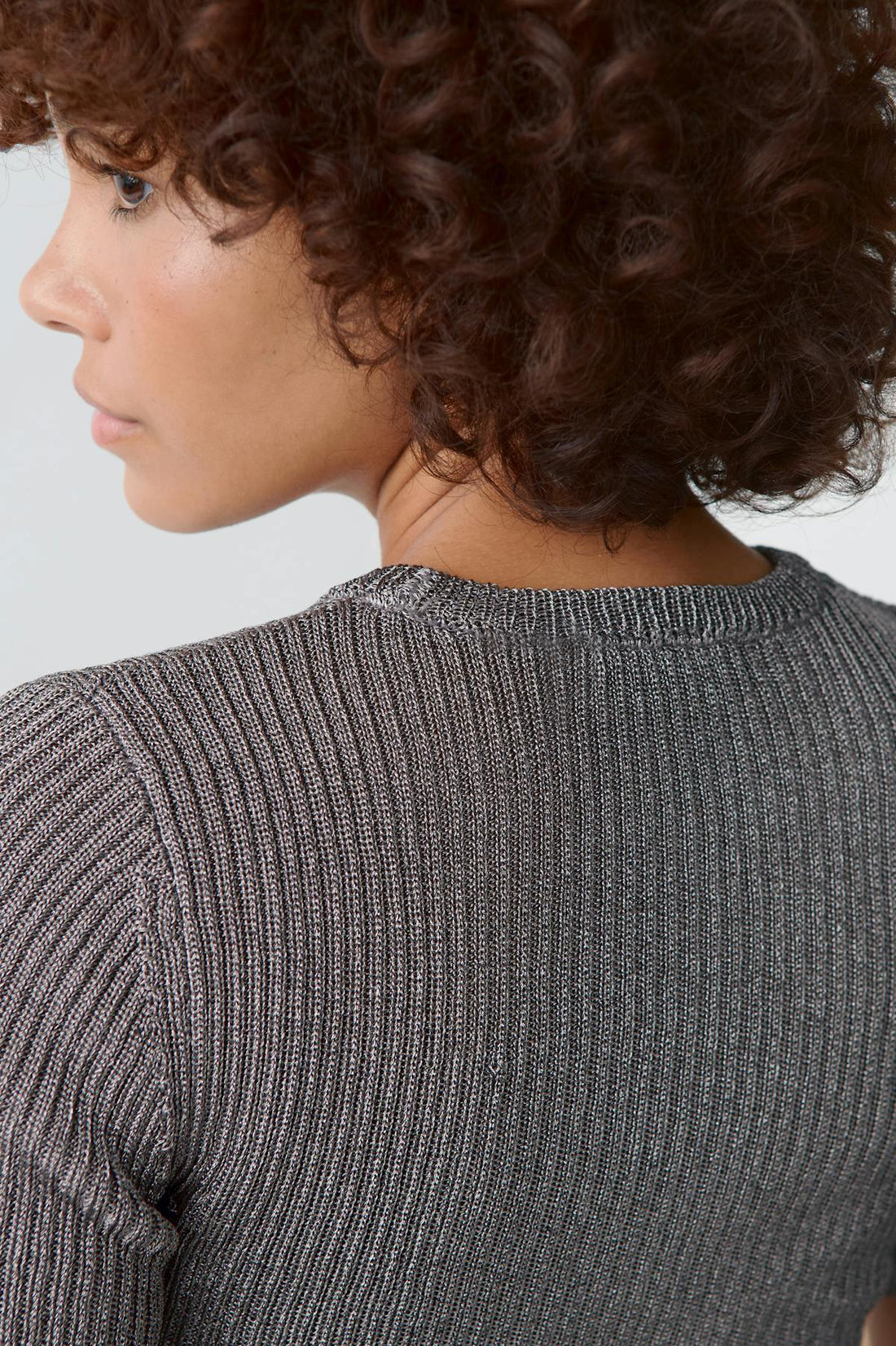Metallic knitted tee - Falcon