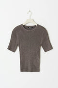 Metallic knitted tee - Falcon