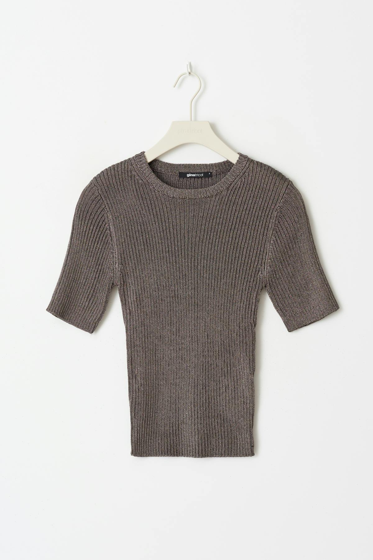 Metallic knitted tee - Falcon