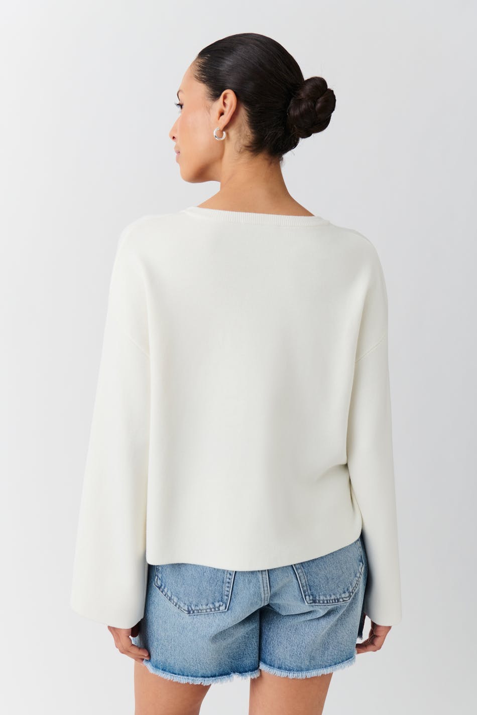 knitted tie cardigan - Gardenia