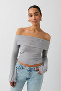 Off shoulder top - High risk red