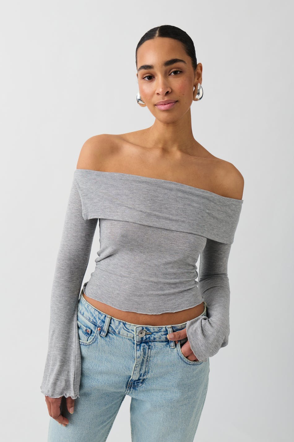 Off shoulder top - High risk red