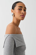 Off shoulder top - High risk red