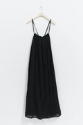 Open back maxi dress - Noir