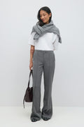 mid waist bootcut trousers - Noir