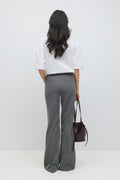 mid waist bootcut trousers - Noir