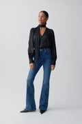 Scarf blouse - Noir