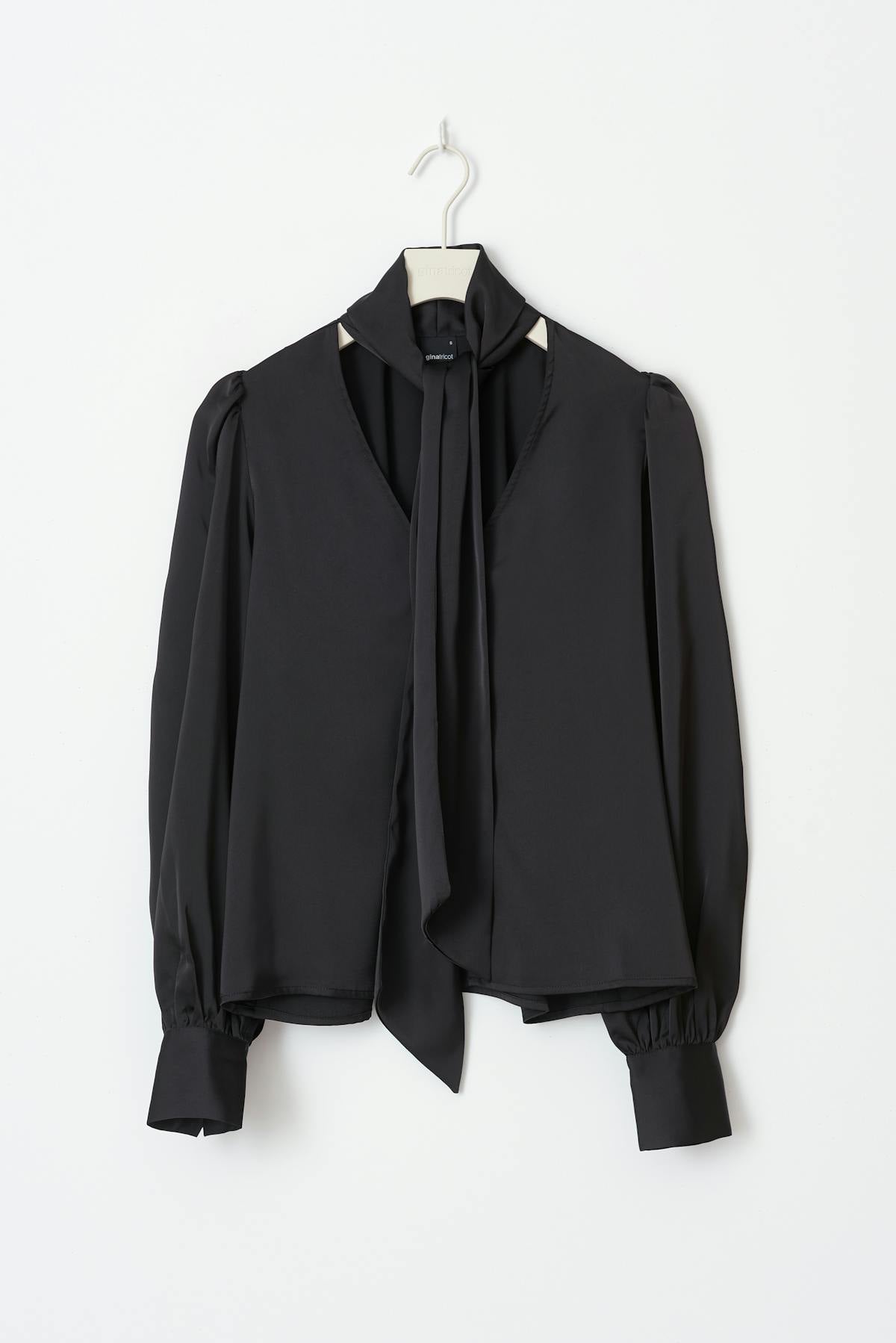 Scarf blouse - Noir