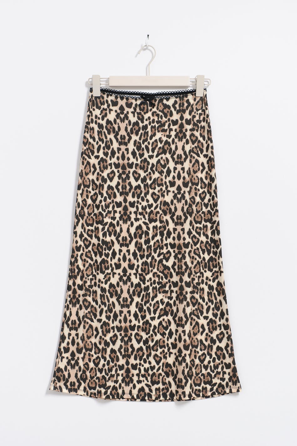 Bow midi skirt - Black dot