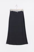 Bow midi skirt - Black dot