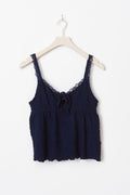 Textured singlet - Peacoat