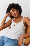 Textured singlet - Blanc cassé
