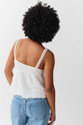 Textured singlet - Blanc cassé