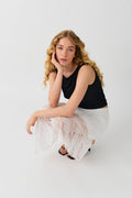 Assymetric lace skirt - Blanc cassé