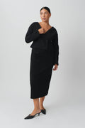 Tailored skirt - Noir