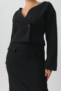 Tailored skirt - Noir