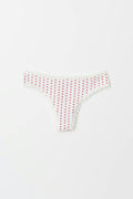 Flirty cotton thong - Heart aop