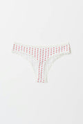 Flirty cotton thong - Heart aop