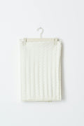 soft knitted cable scarf