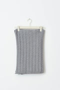 soft knitted cable scarf - Blanc cassé