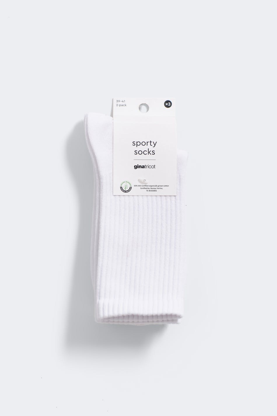 2-pack sporty socks - Blanc