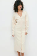 knitted button down dress - Falcon
