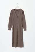 knitted button down dress - Falcon