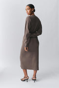 knitted button down dress - Falcon