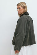 Waxed effect jacket - Vert foncé