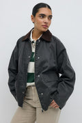 Waxed effect jacket - Offblack