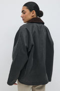 Waxed effect jacket - Offblack