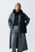 soft knitted scarf - Tawny port