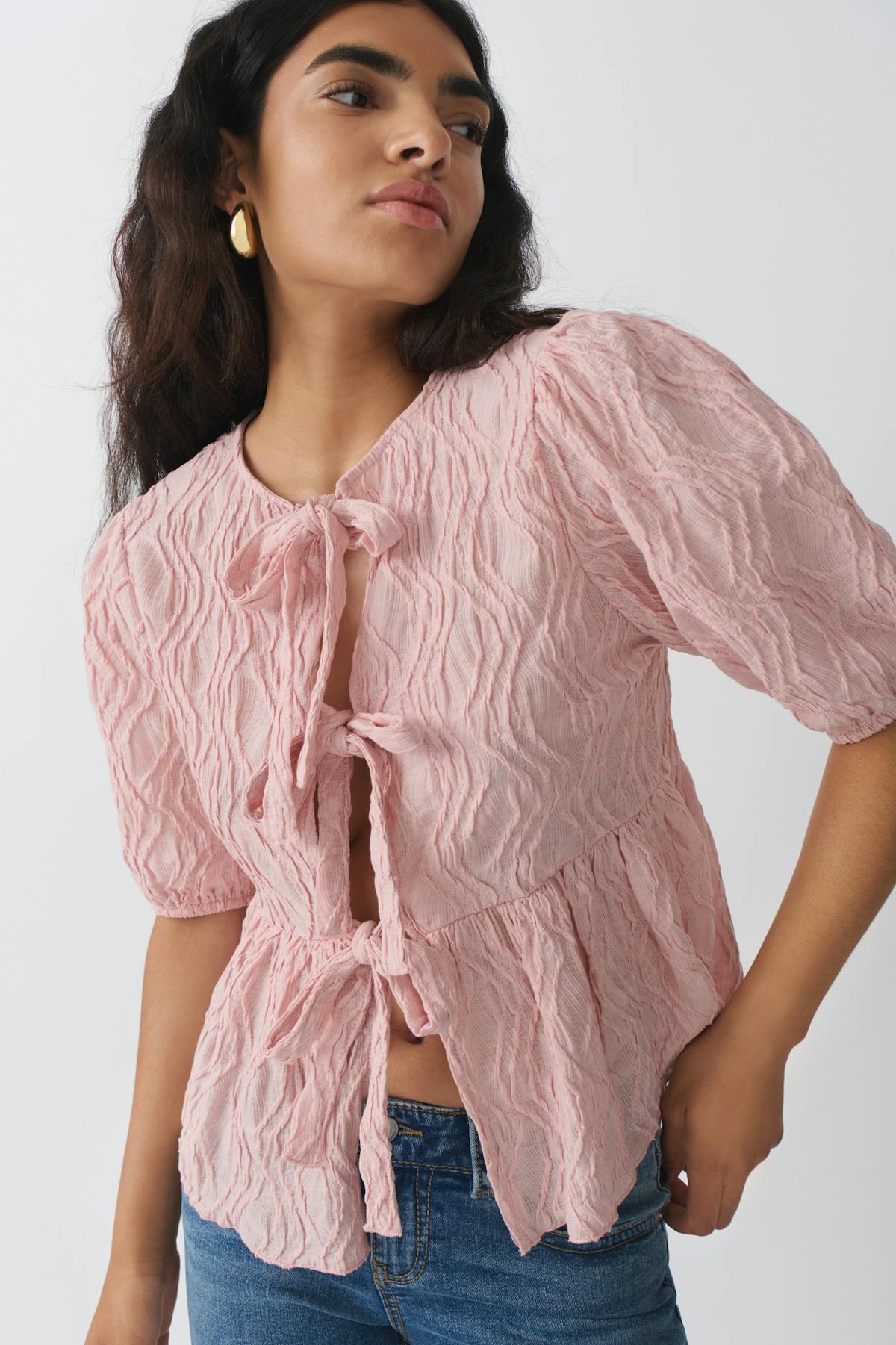 Puff sleeve blouse - Blanc