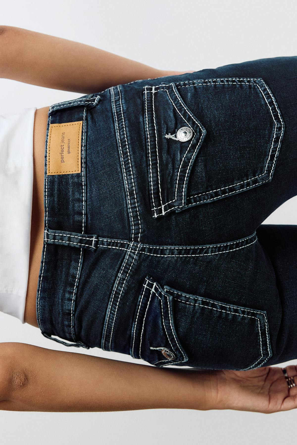 Y2k low bootcut jeans - Noir