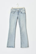 Y2k low bootcut jeans - Gris clair