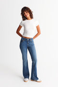 Y2k low bootcut jeans - Gris