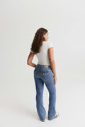 Y2k low bootcut jeans - Gris