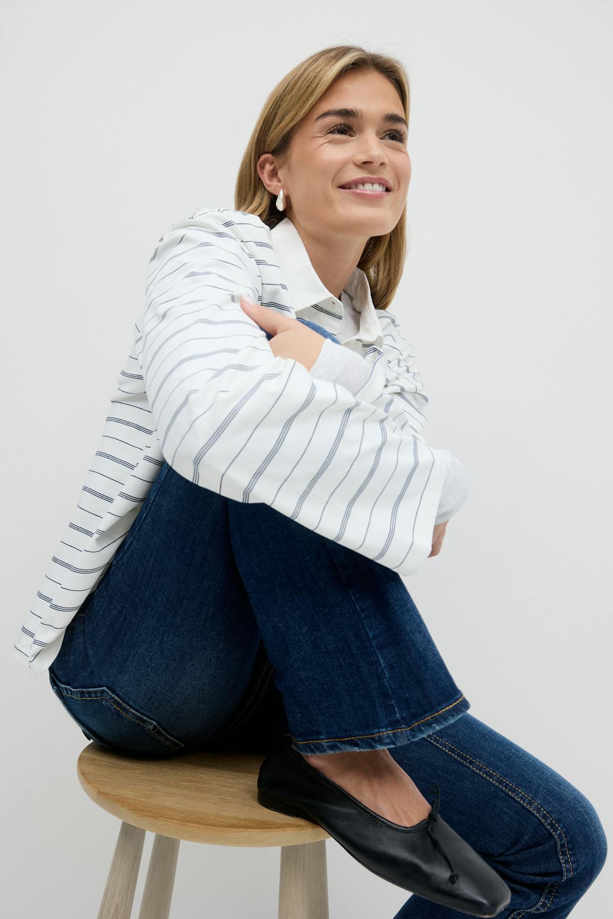 Y2k low bootcut jeans - Gris clair